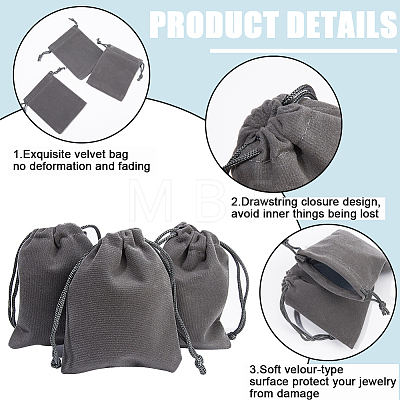 Velvet Jewelry Drawstring Gift Bags ABAG-BBC0001-10B-01-1