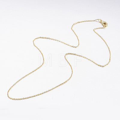Brass Chain Necklaces X-MAK-L009-03G-1