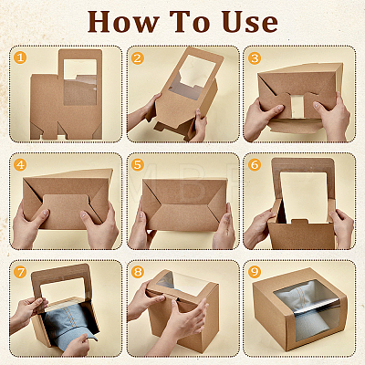 Paper Cap Hat Packing Boxes with Visible Window CON-WH0043-304B-1