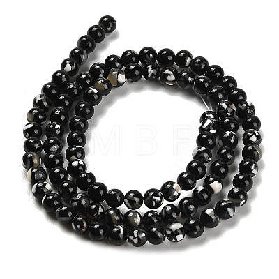 Assembled Synthetic Stone and Trochus Shell Beads Strands G-B128-08A-04-1