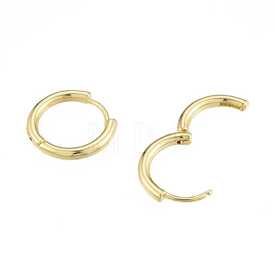 Brass Hinged Hoop Earrings for Women EJEW-N011-87-1