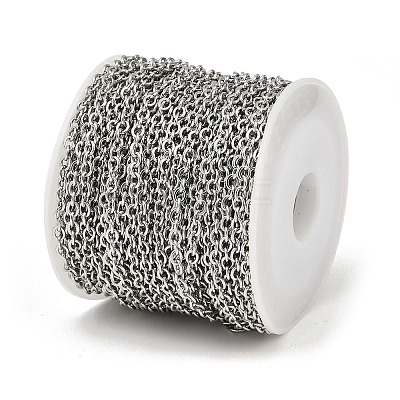 Tarnish Resistant 304 Stainless Steel Cable Chains CHS-R008-10-1