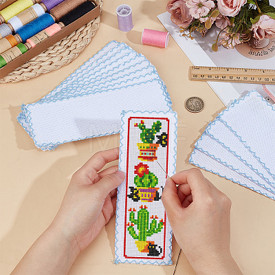 Cotton Bookmarks for Cross Stitch Making LS-DIY-WH0759-27A-1