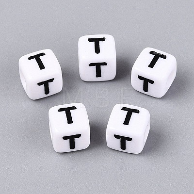 Opaque Acrylic Beads SACR-N020-04A-T-1
