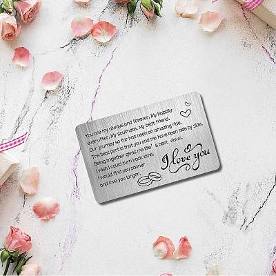 Rectangle 201 Stainless Steel Custom Blank Thermal Transfer Wallet Card DIY-WH0252-019-1