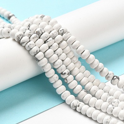 Synthetic Howlite Beads Strands G-K340-B06-01-1