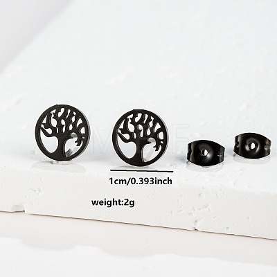 201 Stainless Steel Stud Earrings FS-WGB18B1-28-1