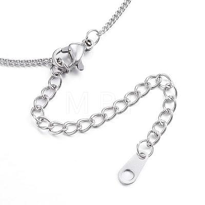 304 Stainless Steel Necklaces NJEW-E080-11P-1
