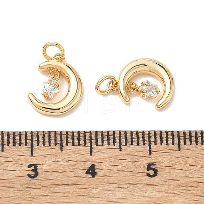 SHEGRACE Brass Micro Pave Cubic Zirconia Pendants XGRQ3D664-464G-1