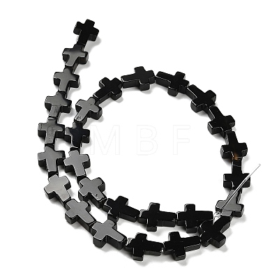 Natural Black Agate(Dyed & Heated) Beads Strands G-I337-A03-01-1