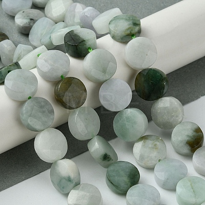 Natural Myanmar Jadeite Beads Strands G-A092-A01-01-1