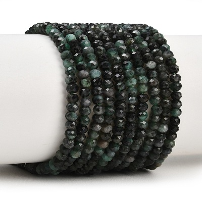 Natural Emerald Beads Strands G-B175-A20-2x3mm-1