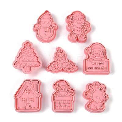 Christmas Plastic Cookie Candy Food Cutters Molds DIY-K080-03-1