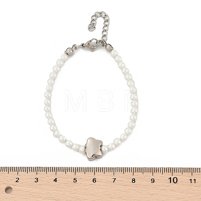 Plastic Imitation Pearl Beads Bracelets for Women BJEW-M056-11P-1