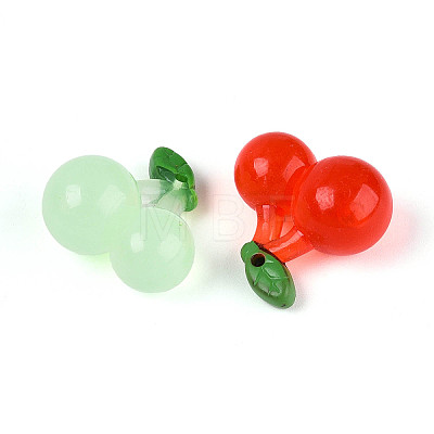 Transparent Resin Pendants RESI-N050-24-1