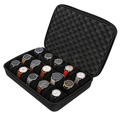 15-Slot EVA Watch Organizer Storage Boxes with Handles CON-WH0089-228-1