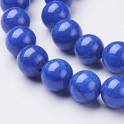 Natural Mashan Jade Round Beads Strands X-G-D263-8mm-XS08-1