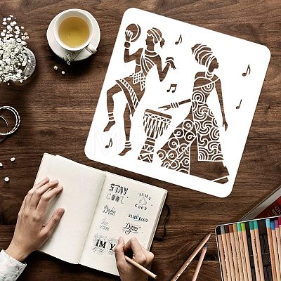 Plastic Reusable Drawing Painting Stencils Templates DIY-WH0202-360-1