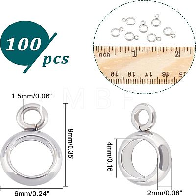 Unicraftale 304 Stainless Steel Tube Bails STAS-UN0005-62-1