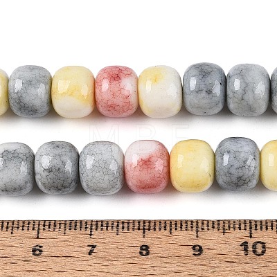 Ombre Effect Dyed Glass Beads Strands GLAA-N067-01A-07-1