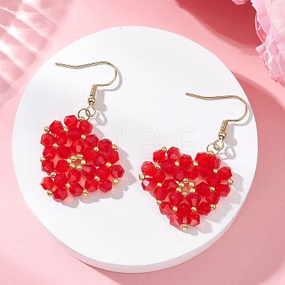 Heart Glass Dangle Earrings EJEW-MZ00639-02-1