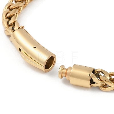 304 Stainless Steel Wheat Chain Bracelets STAS-L692-001G-1