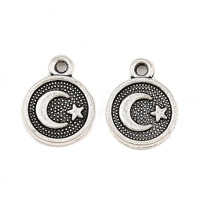 Tibetan Style Alloy Charms AL-CBA27B9-07AS-1