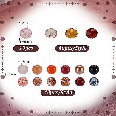 610Pcs Glass Beads Sets GLAA-GA0002-18-1