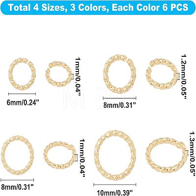 304 Stainless Steel Open Jump Rings STAS-UN0019-92-1