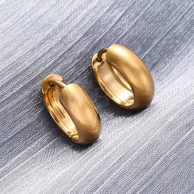 316 Surgical Stainless Steel Hoop Earrings for Women EJEW-G429-01C-G-1