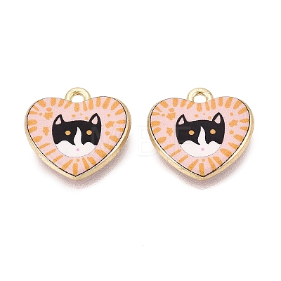 Valentine's Day Printed Alloy Pendants PALLOY-SZC0008-15C-1