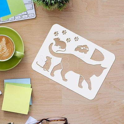 Large Plastic Reusable Drawing Painting Stencils Templates DIY-WH0202-186-1