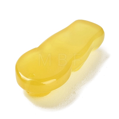 Natural Yellow Agate Carved Pendants LS-G-K349-04B-1