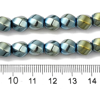 Electroplated Synthetic Magnetic Hematite Beads Strands G-I364-J01-07-1