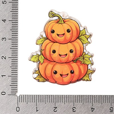 Halloween Theme Opaque Acrylic Pendants SACR-S034-01A-1