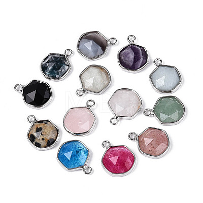 Natural & Synthetic Mixed Stone Pendants G-T144-72M-1