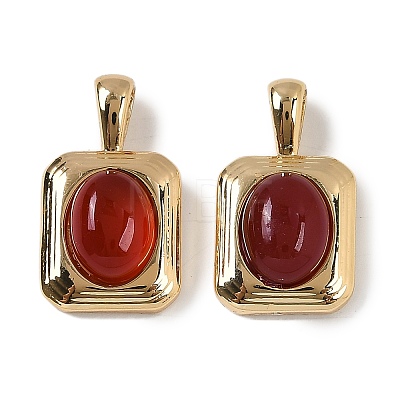 Natural Carnelian(Dyed & Heated) Pendants KK-P283-50G-1