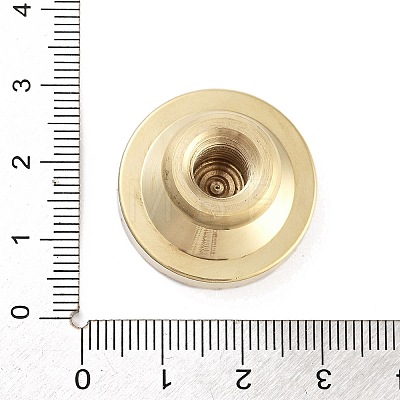 Rhombus Brass Stamp Head AJEW-M036-04G-1