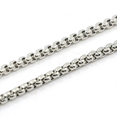Box Chains Necklace for Men NJEW-F027-02-2mm-1