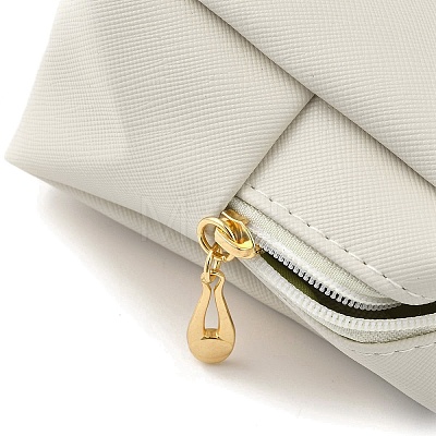 Rectangle PU Leather Cosmetic Storage Zipper Bag AJEW-K039-01A-1