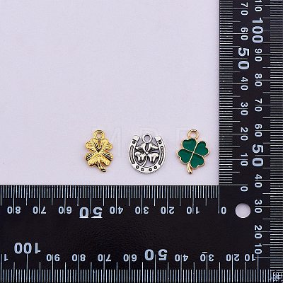 100Pcs 10 Style Alloy Pendants FIND-SZ0002-57-1