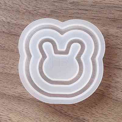 DIY Double Rabbit's Head Shaped Food-grade Silicone Molds SIMO-D001-15-1