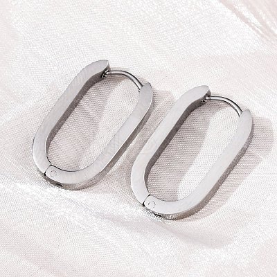 Tarnish Resistant 304 Stainless Steel Huggie Hoop Earrings LS-STAS-H156-11C-P-1