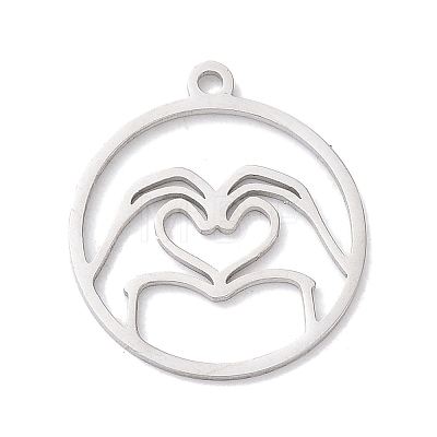 304 Stainless Steel Pendants STAS-Z131-01A-P-1