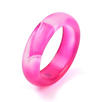 Dyed & Heated Natural Agate Finger Rings for Women RJEW-Z075-02S-1