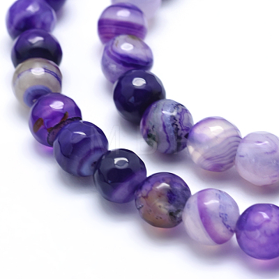 Natural Agate Beads G-J371-13-8mm-1