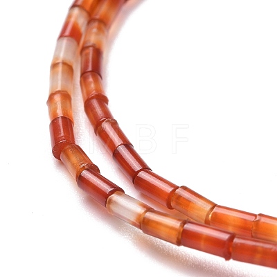 Natural Red Agate Beads Strands G-M389-01-1
