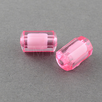 Transparent Acrylic Beads X-TACR-S088-12x8mm-M-1
