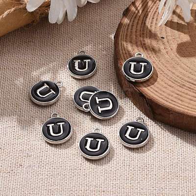 Platinum Plated Alloy Charms X-ENAM-S118-02U-P-1