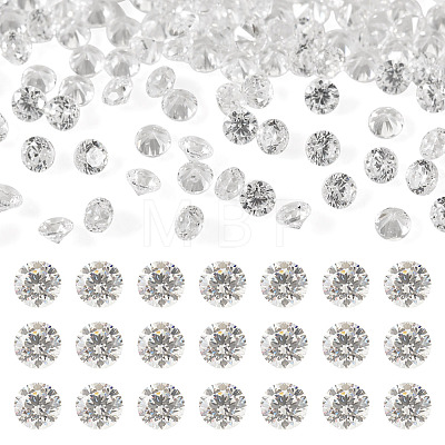 500Pcs Diamond Shape Grade AAA Cubic Zirconia Cabochons ZIRC-TADJ0001-01E-1